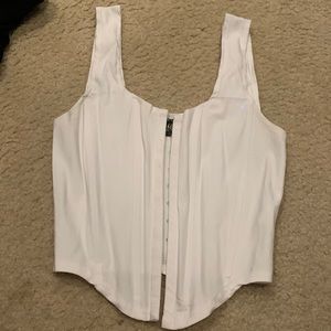 New white corset top